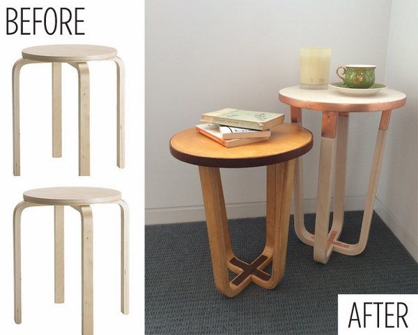 Cool IKEA hacks ideas before after stool remodel awesome modern .