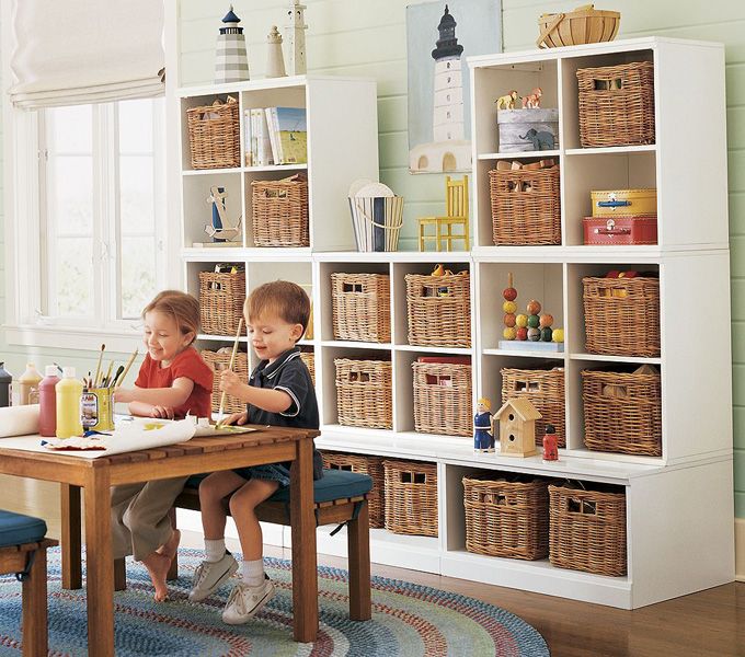 Amazing And Beautiful Playroom Storage Design Ideas With Rattan .