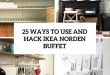 ways to use and hack ikea norden buffet cover | Home decor kitchen .