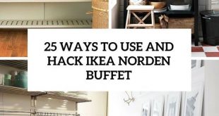 ways to use and hack ikea norden buffet cover | Home decor kitchen .