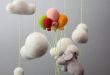 35 Incredibly Cute And Dreamy Nursery Mobiles | Felt baby, Baby .