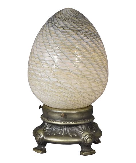 Dale Tiffany Frost Speckled Décor Egg Accent Lamp | zulily $34.99 .