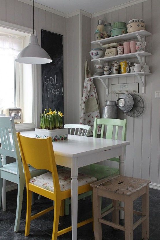 33 Inviting And Cute Vintage Dining Rooms And Zones | Dining room .