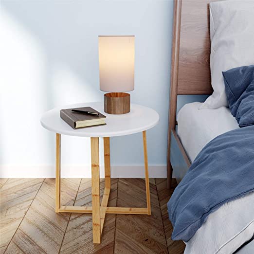 Amazon.com: BAMEOS Side Table Modern Nightstand Round Side End .