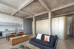 Parisian Loft With A Perforated Central Island - DigsDi