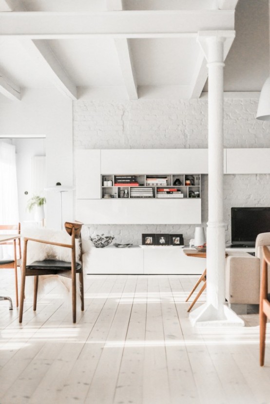Minimalist And Airy White Loft From A Forge - DigsDi