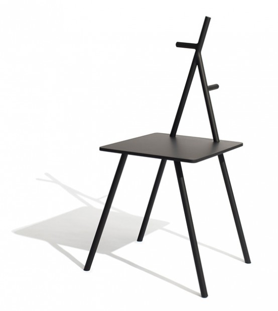 Minimalist Multifunctional Chair Appropriate For Many Spaces .