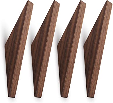 Amazon.com: Pack of 4, Minimalist Design, Black Walnut Wood .