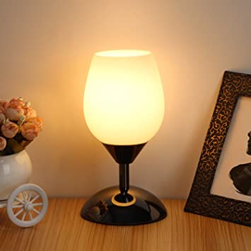 Boncoo Touch Control Table Lamp Dimmable Small Lamp Ambient Light .