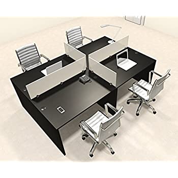 Amazon.com : Four Persons Modern Office Divider Workstation Desk .
