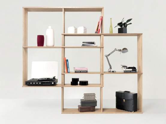 Modern And Versatile X2 Bookshelf From Solid Oak - DigsDi