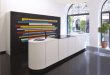 Modern Black-And-White Kitchen With Colorful Details by GD Cucine .