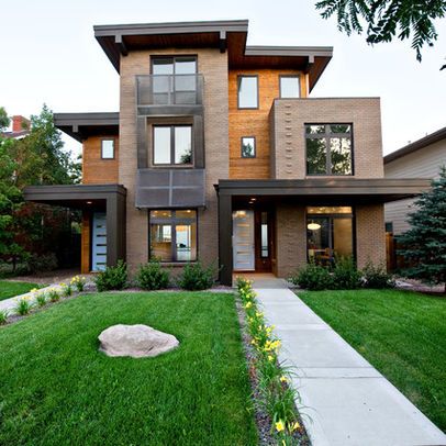 Modern Duplexes Exterior Design Ideas, Pictures, Remodel and Decor .