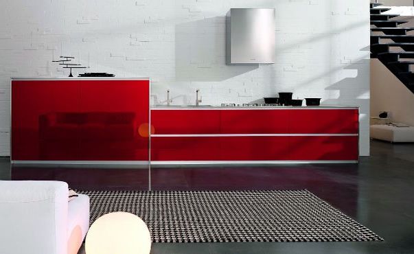Red kitchen (met afbeeldinge