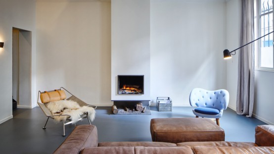 Modern Parisian Apartment With A Podium For Zoning - DigsDi