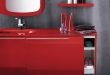 Modern Red Bathroom Furniture by Artesi - DigsDi