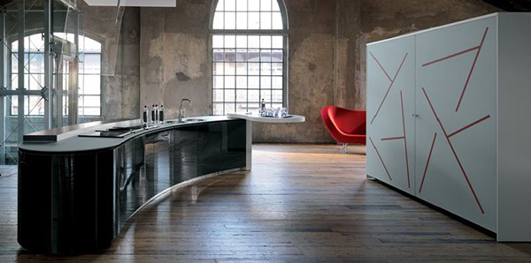 Dramatic Kitchen Interior Design by Alessi - Rustic and Ultra .