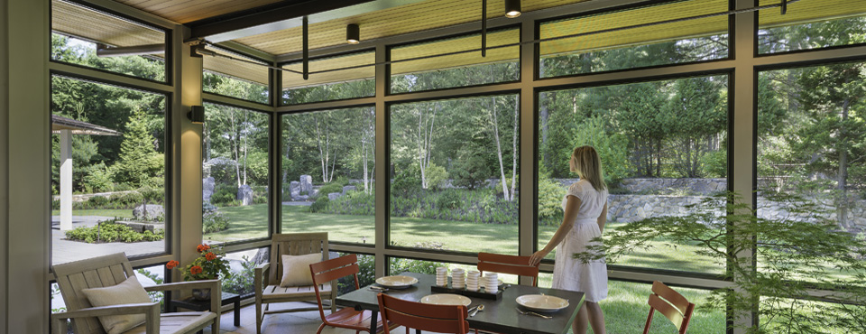 Modern Screen Porch Wellesley | Flavin Architec