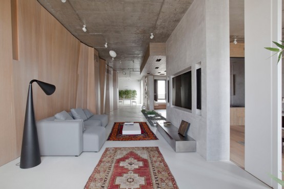 Modern Zen Moscow Apartment With An Indoor Garden - DigsDi