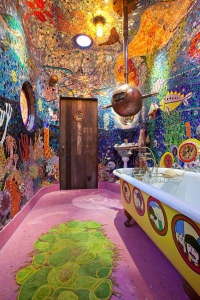 10 The Most Cool And Wacky Bathrooms Ever | Beatles bathroom .