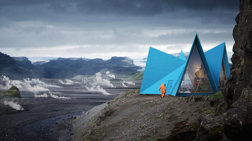 Skýli mountain shelter is designed to withstand extreme weather .