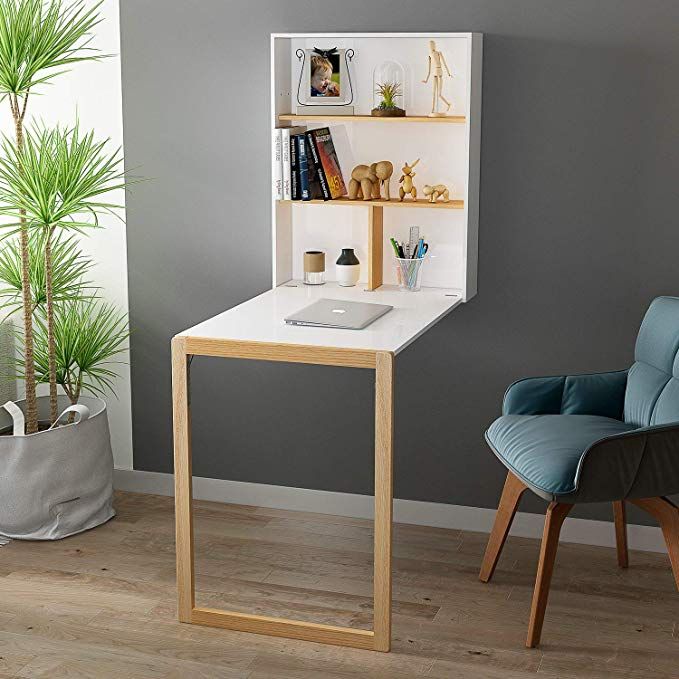 Amazon.com: HOME BI Wall Mounted Table Fold Out Convertible Desk .
