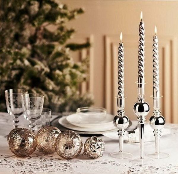Ideas to decorate Christmas tables - Interior and Exterior .