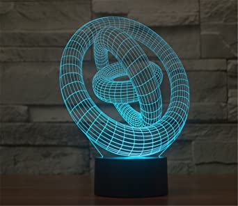 ZTOP 3D Abstract 3D Night Light Table Desk Optical Illusion Lamps .