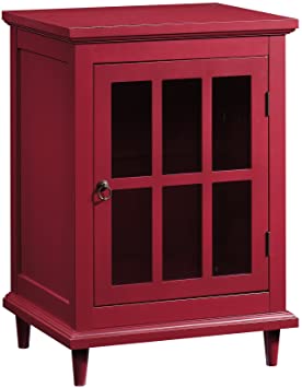 Amazon.com - Sauder Barrister Lane Side Table, Berry Red finish .