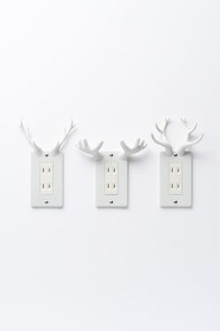 socket-deer by Nendo | Outlet plates, Antlers, Cool stu