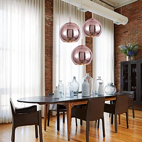 Mzithern Modern Mini Globe Pendant Lighting with Hand-Blown Clear .