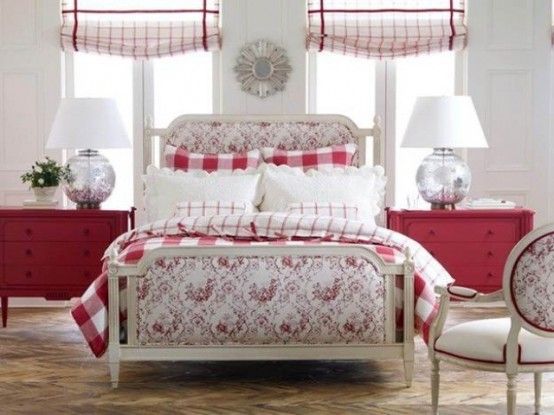 Amazing Red Accents In Bedrooms – 34 Stylish Ideas : Red Accents .