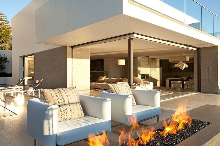 Rockledge Residence by Aria Design | Indoor outdoor fireplaces .