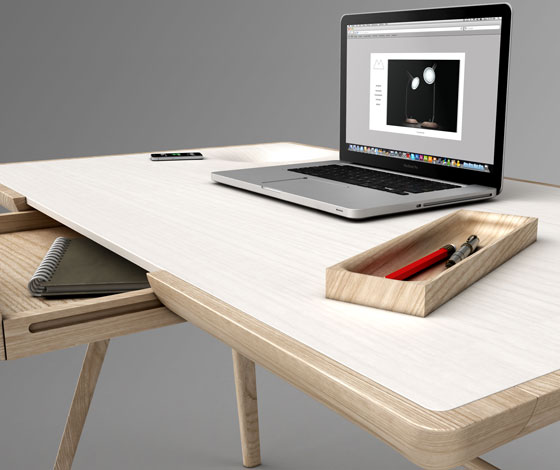 Maya' desk by James Melia for Dare Studio (UK) @ Dailyton