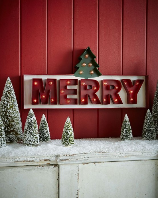 32 Shining Marquee Signs Ideas For Christmas Décor - DigsDi