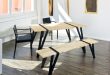 Simple Dining Table And Bench By Manuel Welsky - DigsDi
