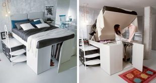 Smart Bed Designed With A Hidden Closet Underneath - DigsDi