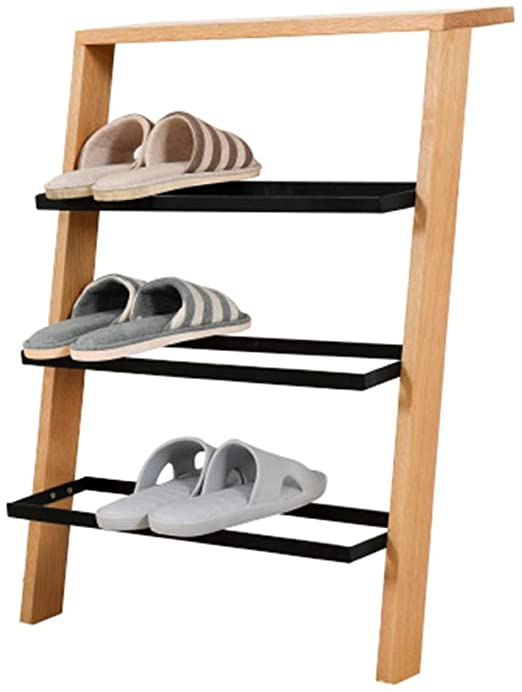 Amazon.com: Nordic 4-Tier Ladder Style Solid Wood Shoe Racks .