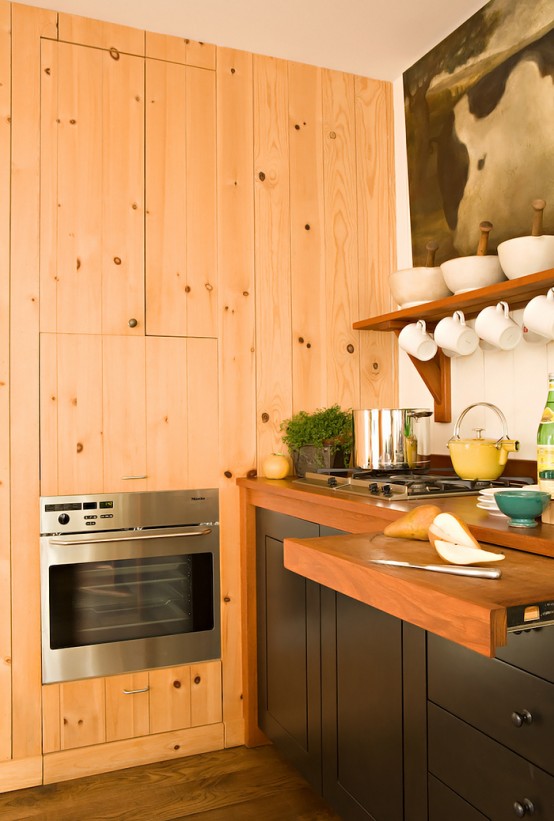 Stylish Kitchen Design In Warm Shades - DigsDi