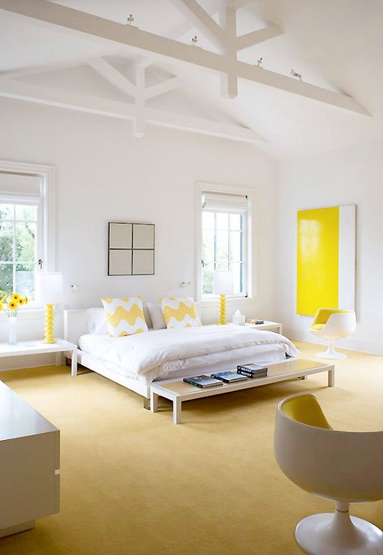 Sunny Yellow Accents In Bedrooms – 49 Stylish Ideas | Beautiful .