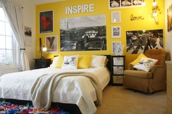 Sunny Yellow Accents In Bedrooms – 49 Stylish Ideas | Yellow .