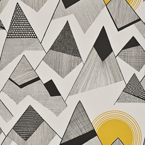 Mountains:Sunrise | Modern wallpaper, Wallpaper samples, Mountain .