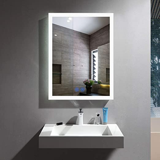 Amazon.com: HYH Small Lighted LED Frameless Backlit Wall Mirror .