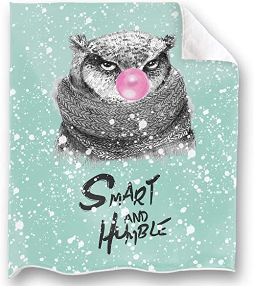 Amazon.com: LOONG DESIGN Smart Owl Throw Blanket Super Soft .