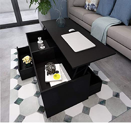 Amazon.com: Home Lift Top Coffee Table, 2-Tier Cocktail Table with .