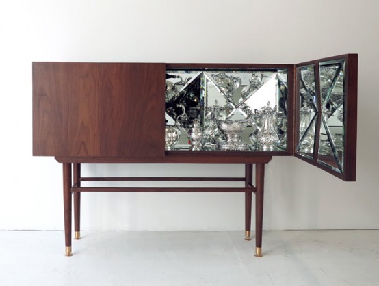 The Space Between The Void' Cabinet With A Kaleidoscopic Design .