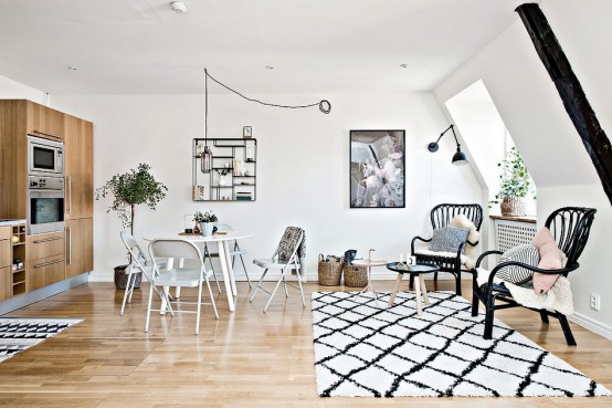 Tiny Scandinavian Apartment With A Smart Space-Saving Design .