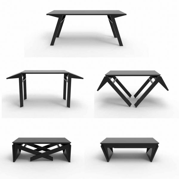 Duffy London - Transforming Coffee Table MK1, Extra Large, Wood .