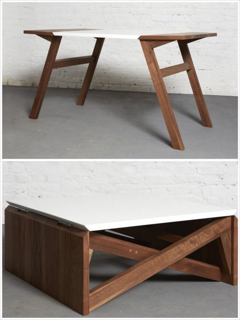 Duffy London MK1 Transforming Coffee Table Wood | Diy dining table .