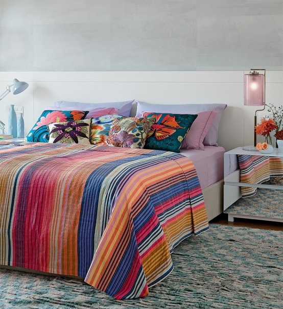 Tropical-Themed Bedroom Design For Those Who Love Bright Colors .